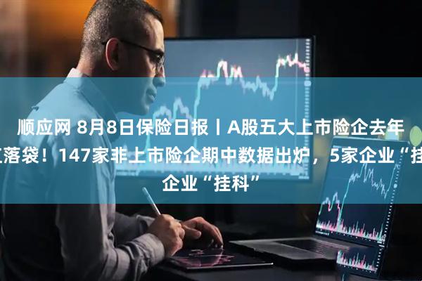 顺应网 8月8日保险日报丨A股五大上市险企去年分红落袋！147家非上市险企期中数据出炉，5家企业“挂科”