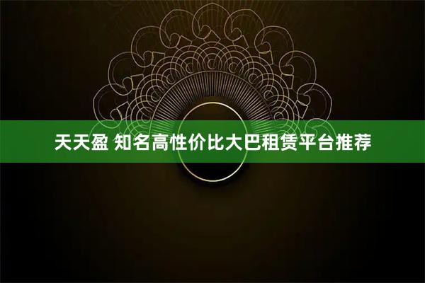 天天盈 知名高性价比大巴租赁平台推荐
