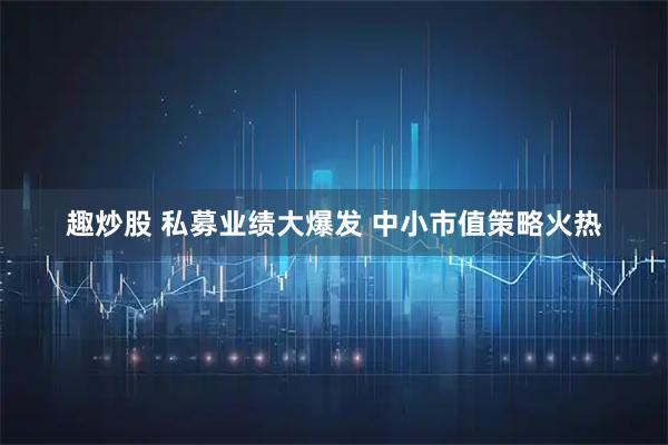 趣炒股 私募业绩大爆发 中小市值策略火热