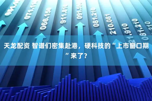天龙配资 智谱们密集赴港，硬科技的“上市窗口期”来了？